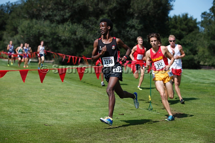 2014StanfordSeededBoys-398.JPG - Seeded boys race at the Stanford Invitational, September 27, Stanford Golf Course, Stanford, California.